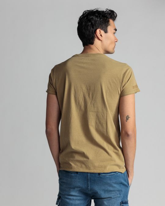 BROWN MEN'S T-SHIRT 1D24SS4067SS0106