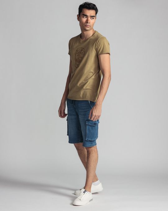 BROWN MEN'S T-SHIRT 1D24SS4067SS0106