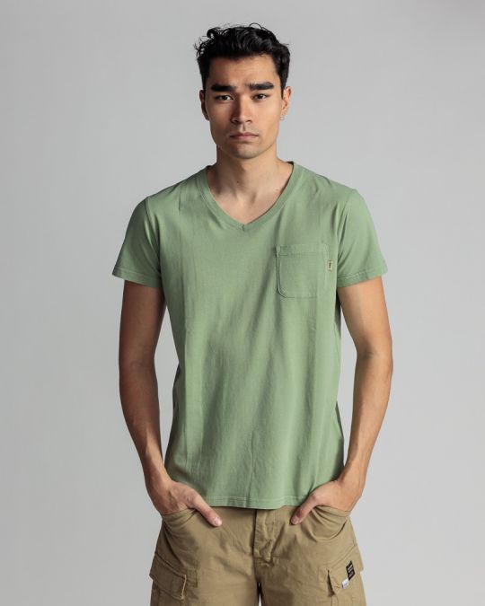 KHAKI MEN'S T-SHIRT 1D24SS4036SS0106
