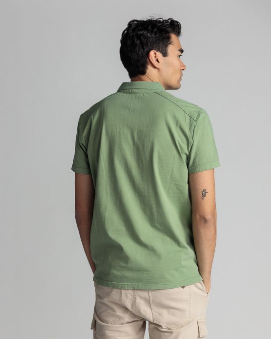 KHAKI MEN'S T-SHIRT 1D24SS4024SS0106