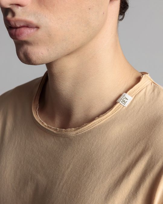 BEIGE MEN'S T-SHIRT 1D24SS4055SS0106