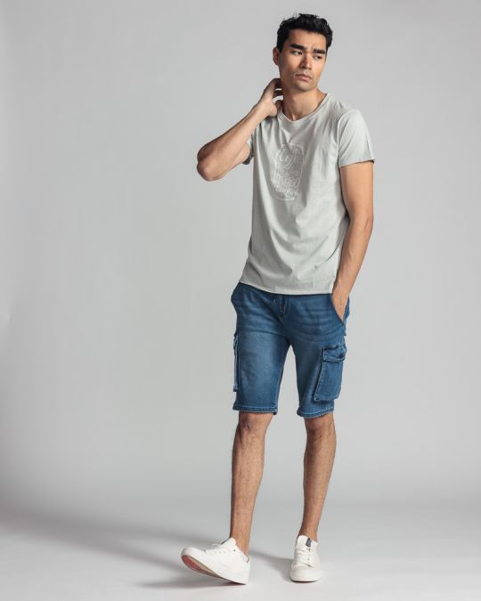 GREY MEN'S T-SHIRT 1D24SS4067SS0106