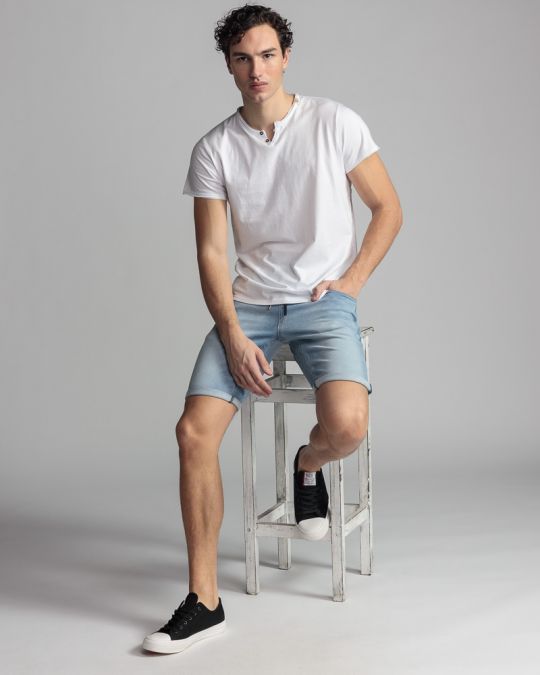 WHITE MEN'S T-SHIRT 1D24SS4046SS0105