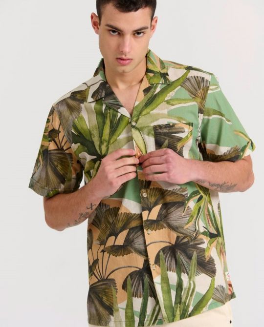 FUNKY BUDDHA  MEN'S SHIRT FBM009-031-05 24SS