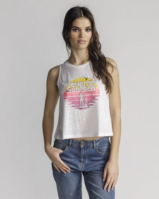 FEHÉR NŐI TOP 2D24SS4501SL0105