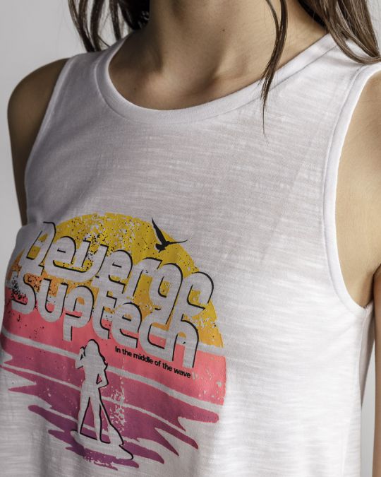 FEHÉR NŐI TOP 2D24SS4501SL0105