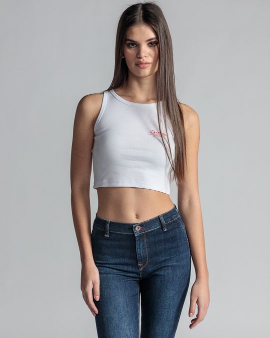 FEHÉR NŐI TOP 2D24SS4511SL3305