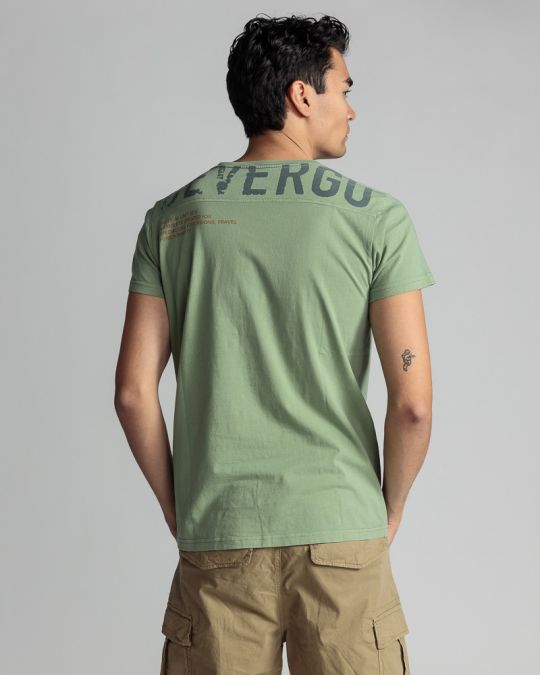 KHAKI MEN'S T-SHIRT 1D24SS4036SS0106