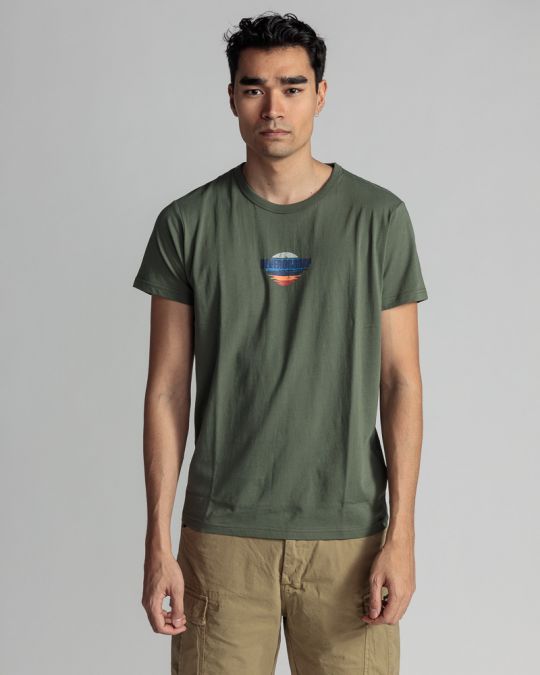 KHAKI MEN'S T-SHIRT 1D24SS4044SS0105
