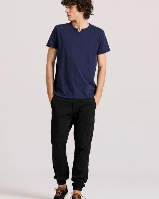 KÉK FUNKY BUDDHA FÉRFI PÓLÓ FBM009-004-04 24SS