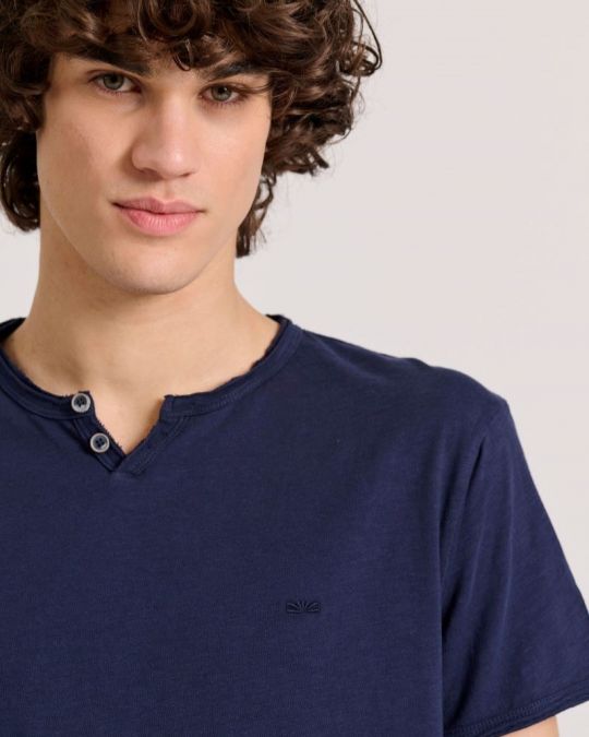 KÉK FUNKY BUDDHA FÉRFI PÓLÓ FBM009-004-04 24SS