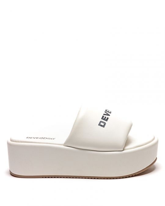 WHITE WOMEN'S SLIDES - MOLLY DE24SS2583PU