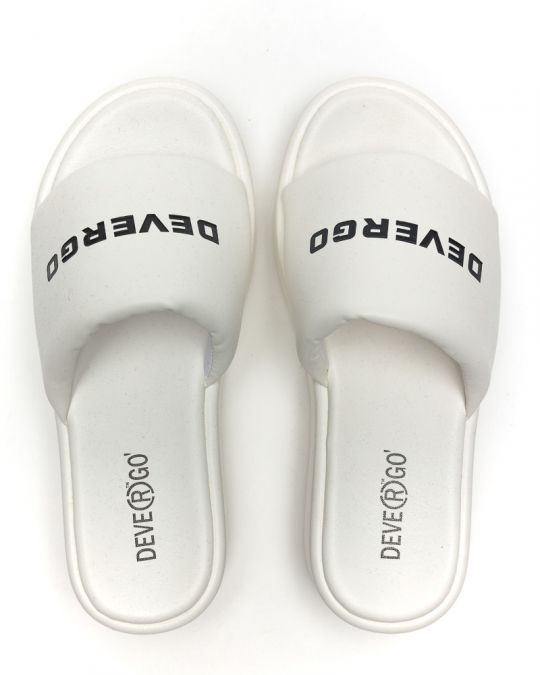 WHITE WOMEN'S SLIDES - MOLLY DE24SS2583PU