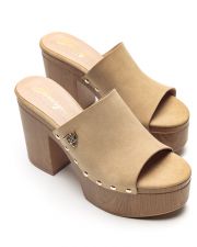 BROWN WOMEN'S HIGH HEELS - LENA