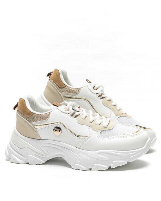 FEHÉR NŐI SNEAKER - BELLE DEDE24SS0123PU