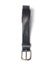 BLACK MEN'S LEATHER BELT