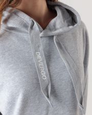 GREY WOMEN'S HOODED DRESS