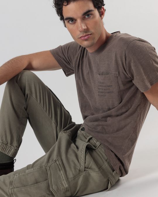 KHAKI FÉRFI JOGJEANS NADRÁG 1D24FW1141LP7106