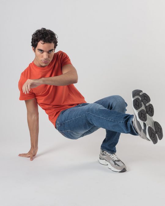 NARANCSSÁRGA FÉRFI RÖVID UJJÚ PÓLÓ 1D24FW4031SS0104