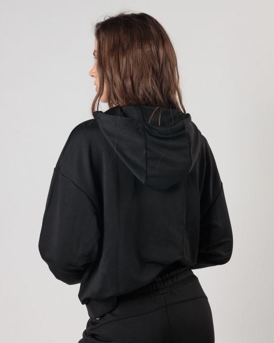 FEKETE NŐI KAPUCNIS FELSŐ 2D24FW4582LS0701