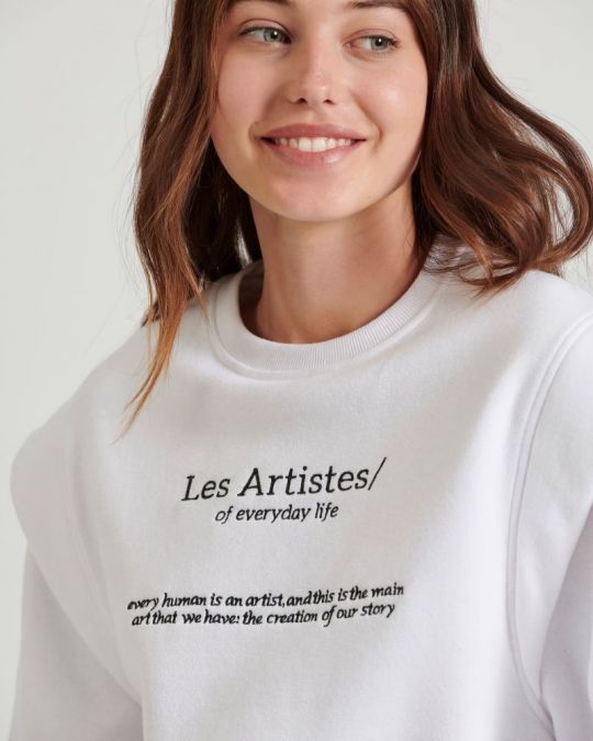 FEHÉR FUNKY BUDDHA NŐI PULÓVER FBL010-132-06 24FW