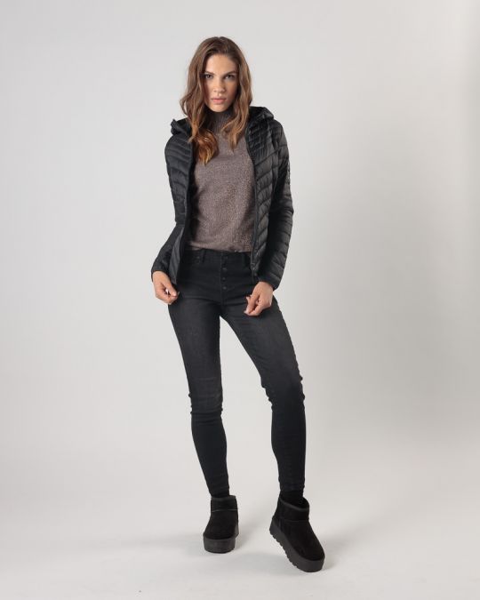 BLACK WOMEN'S COAT 2D24FW3510KA1600