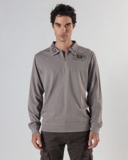 BROWN MEN'S LONG-SLEEVED T-SHIRT