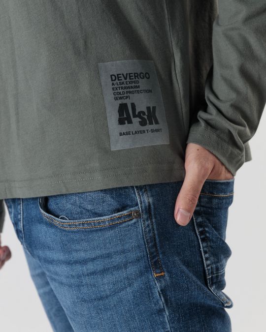 KHAKI MEN'S LONG-SLEEVED T-SHIRT 1D24FW4011LS0104