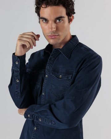 KÉK FÉRFI HOSSZÚ UJJÚ ING 1D24FW5007LS1306