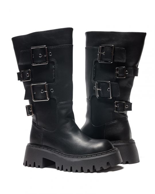BLACK WOMEN'S BOOTS - NICOLE DE24FW4582PU