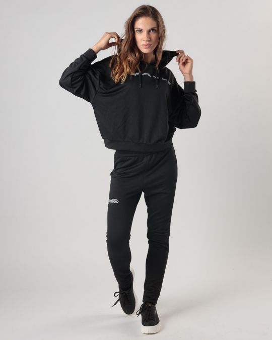 FEKETE NŐI KAPUCNIS FELSŐ 2D24FW4582LS0701