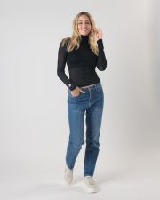 FEKETE NŐI ÁTLÁTSZÓ PULÓVER