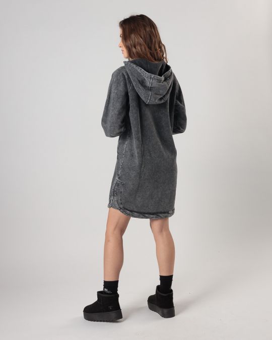 GREY WOMEN'S HOODED DRESS 2D24FW9581DR0724