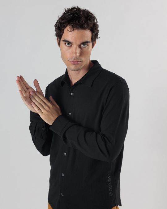 FEKETE FÉRFI HOSSZÚ UJJÚ ING 1D24FW5005LS2405