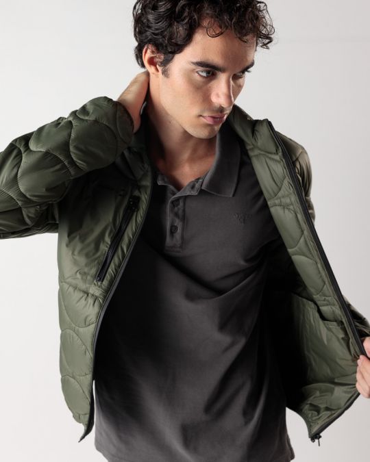 KHAKI FÉRFI ÁTMENETI KABÁT 1D24FW7001KA1600