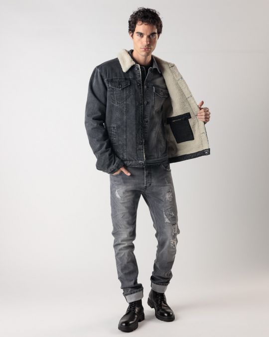 INDIGO MEN'S DENIM JACKET 1J24FW7055KA3550SD