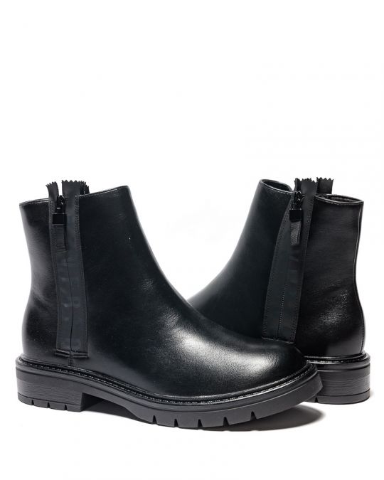 BLACK WOMEN'S ANKLE BOOTS - CAREN DE24FW4533PU