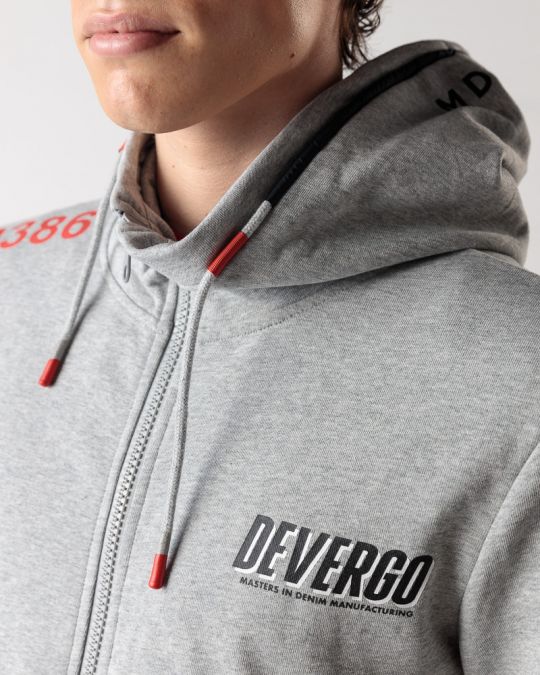 SZÜRKE FÉRFI CIPZÁRAS FELSŐ 1D24FW4074KA0705