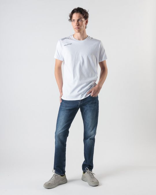 WHITE MEN'S T-SHIRT 1D24FW4023SS0105