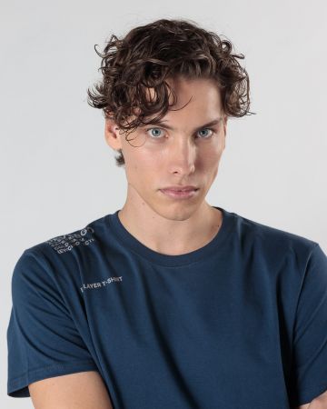 KÉK FÉRFI RÖVID UJJÚ PÓLÓ 1D24FW4023SS0105