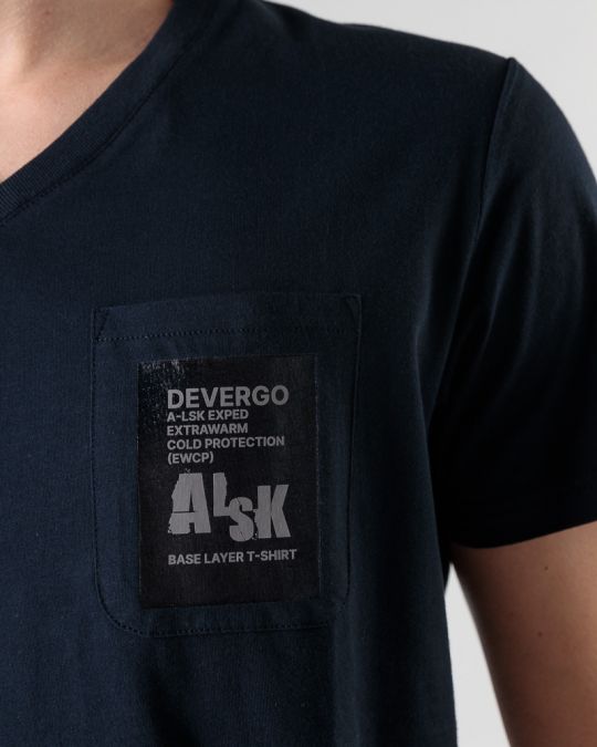 BLUE MEN'S T-SHIRT 1D24FW4025SS0105