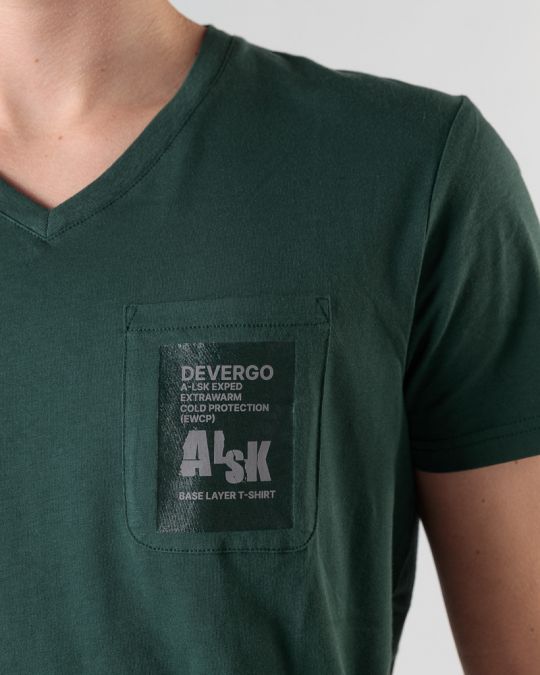 GREEN MEN'S T-SHIRT 1D24FW4025SS0105