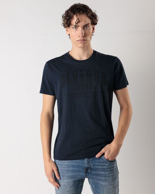 BLUE MEN'S T-SHIRT 1D24FW4026SS0105