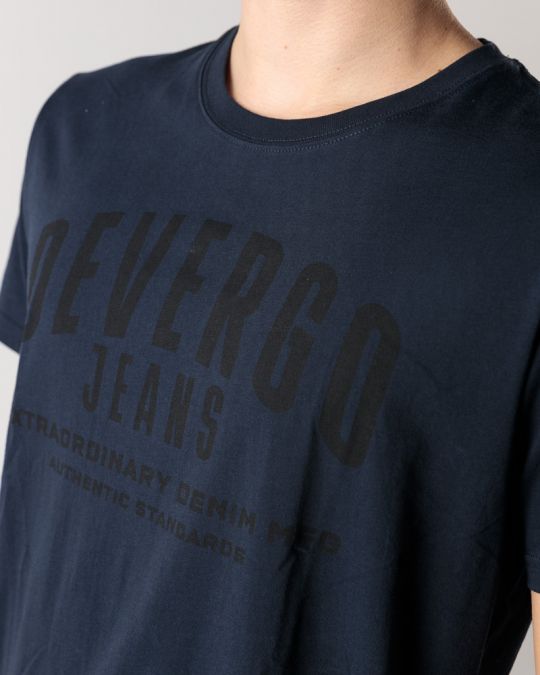 BLUE MEN'S T-SHIRT 1D24FW4026SS0105