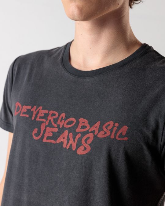 BLACK MEN'S T-SHIRT 1D24FW4040SS0124