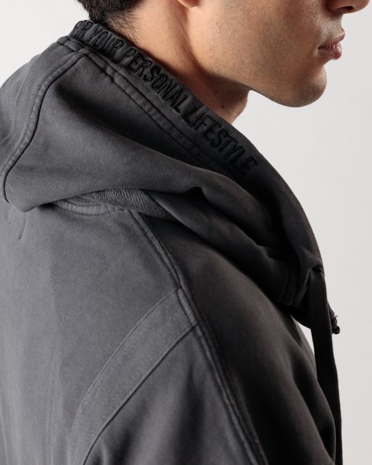 SZÜRKE FÉRFI KAPUCNIS FELSŐ 1D24FW4079LS0706