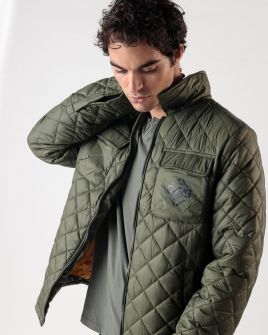 KHAKI FÉRFI ÁTMENETI KABÁT 1D24FW7004KA1600