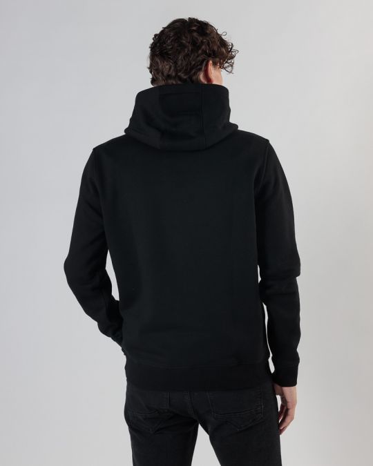 BLACK MEN'S HOODIE 1D24FW4084LS0705
