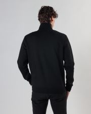 BLACK MEN'S ZIP-UP SWEATSHIRT
