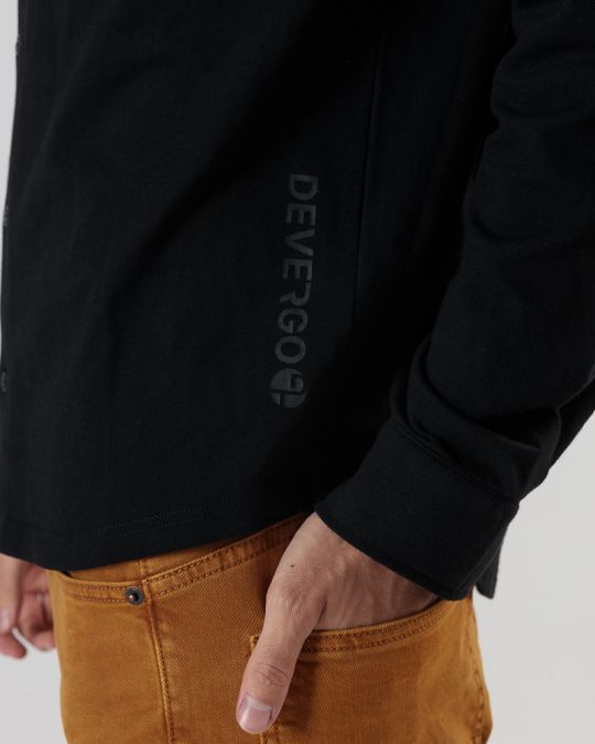 FEKETE FÉRFI HOSSZÚ UJJÚ ING 1D24FW5005LS2405